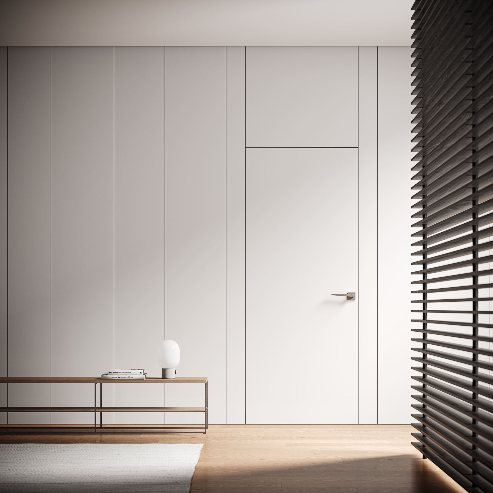 white-door-and-wall-panel