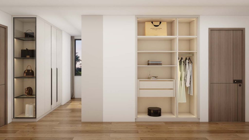 Sleek and Organized Hinged Wardrobe for Modern Living
