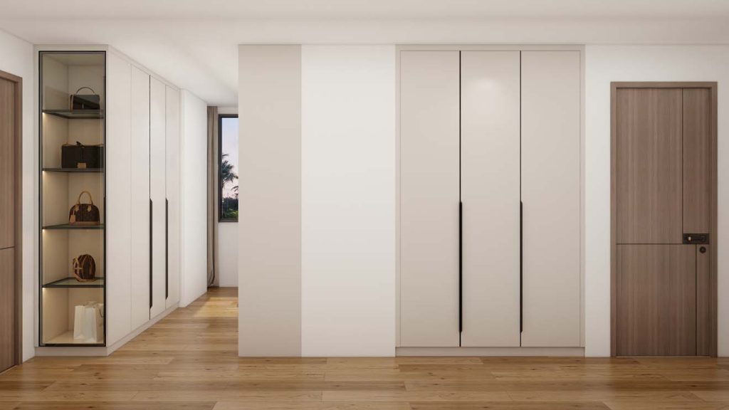 Sleek and Organized Hinged Wardrobe for Modern Living