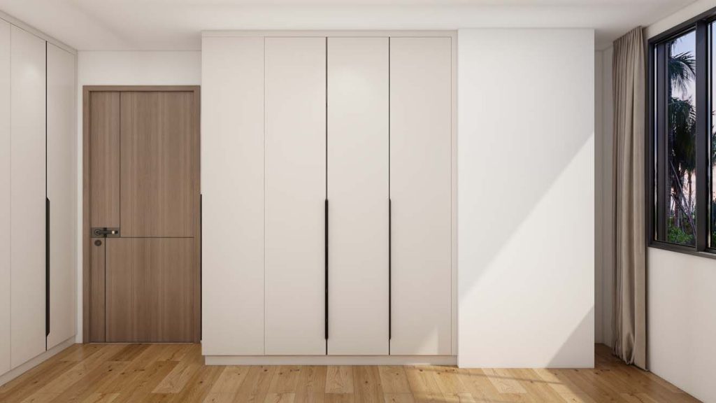 Sleek and Organized Hinged Wardrobe for Modern Living