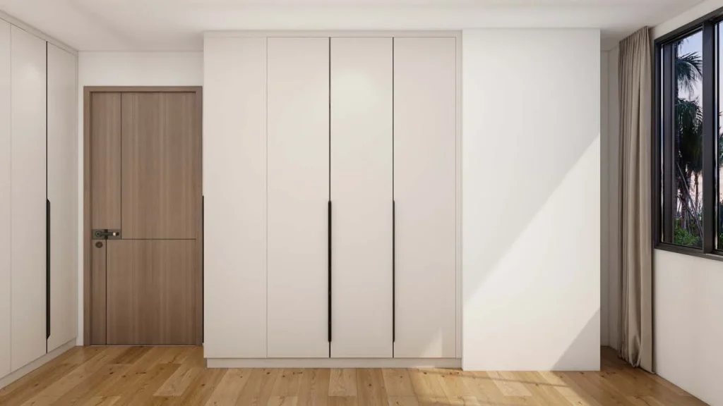 Sleek and Organized Hinged Wardrobe for Modern Living