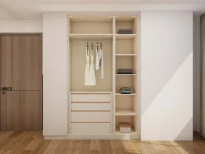 Sleek and Organized Hinged Wardrobe for Modern Living