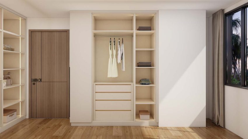 Sleek and Organized Hinged Wardrobe for Modern Living