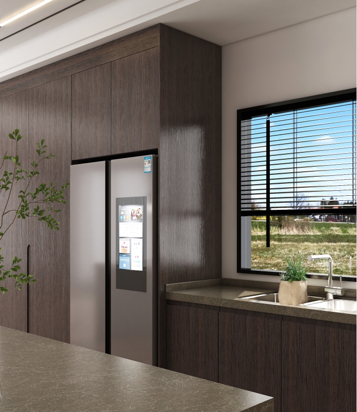 Modern wooden kitchen cabinets
