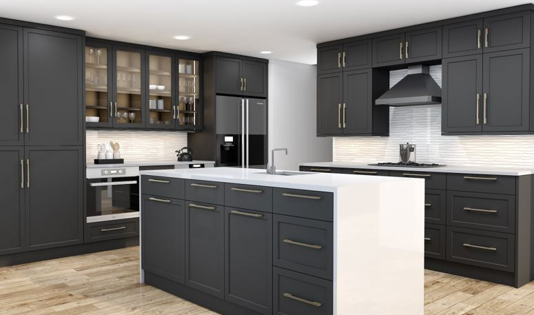 Black Cabinets and Drawers
