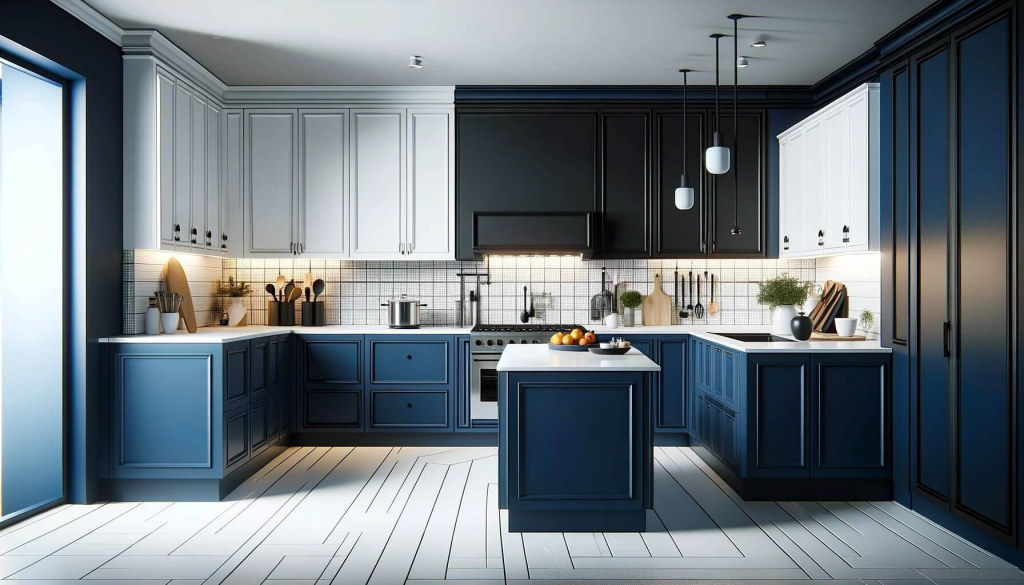 Bold and Beautiful – Navy and White Elegance