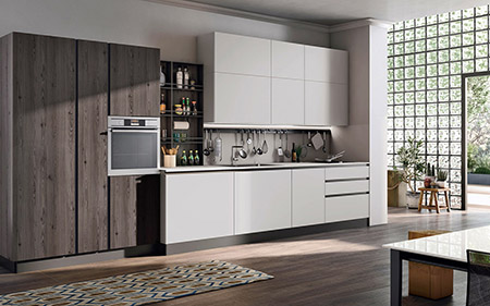 Off White Kitchen Cabinets with a Scandinavian Twist