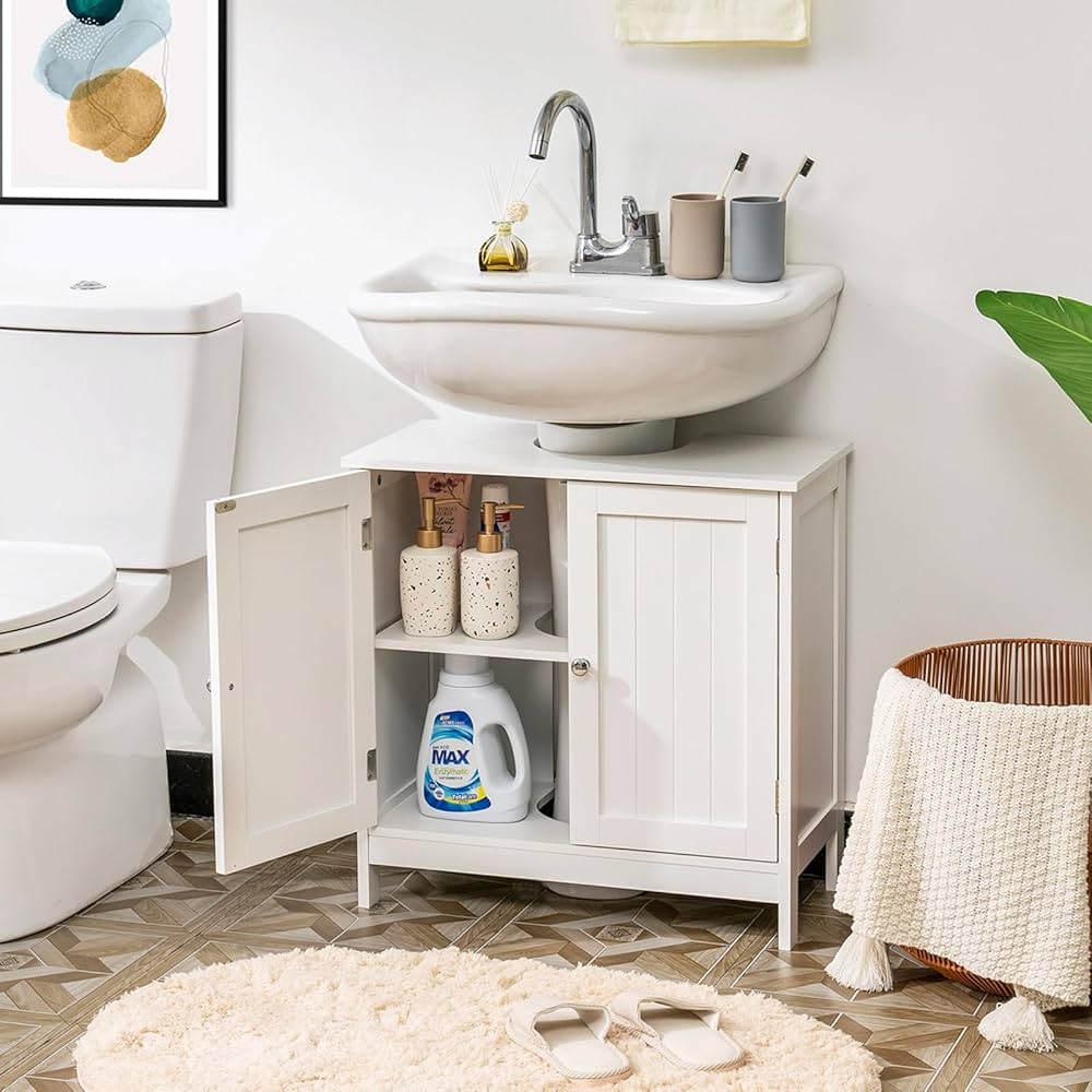 Pedestal Vanity with Storage