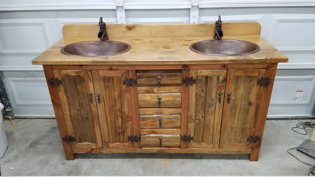 Rustic Wood Vanities