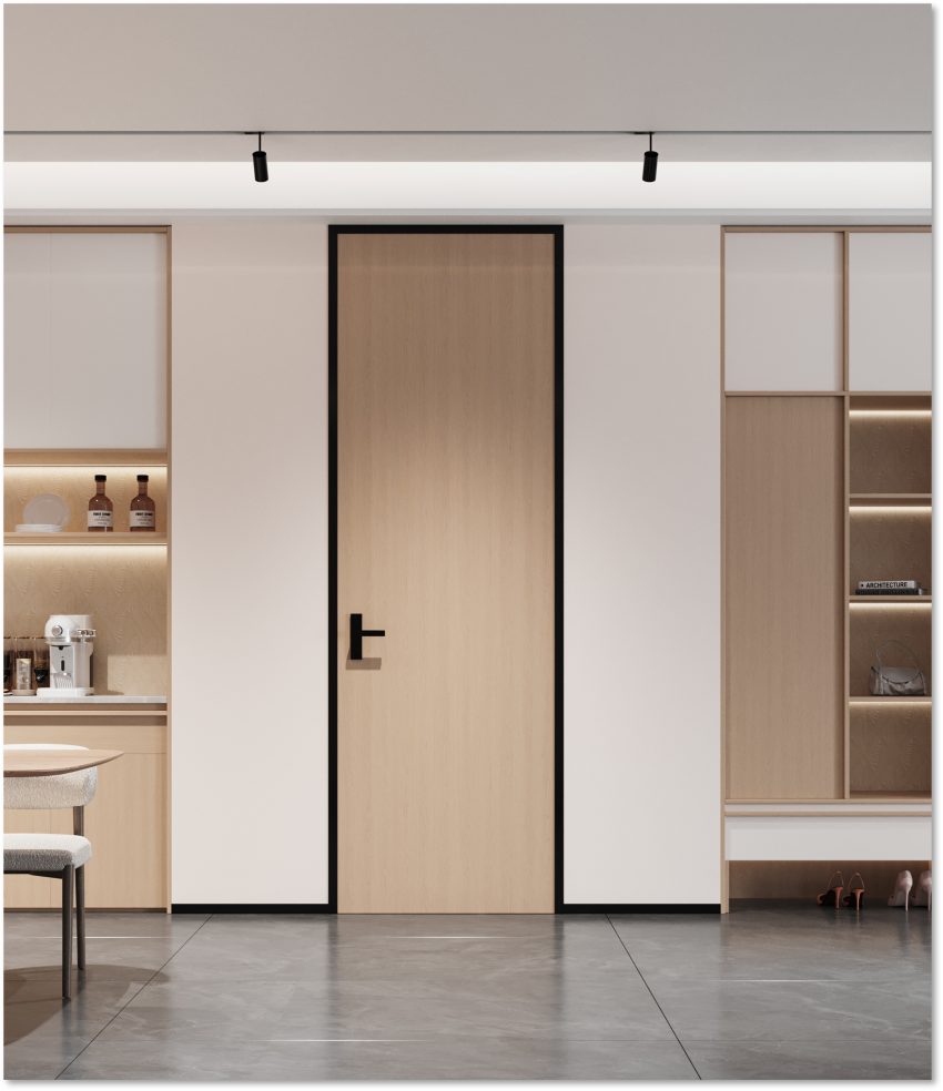 Aluminum Wood Interior Door