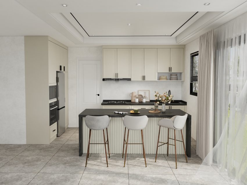 Bright Kitchen with Functional Layout
