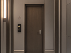 Elegant Corridor Wooden Door