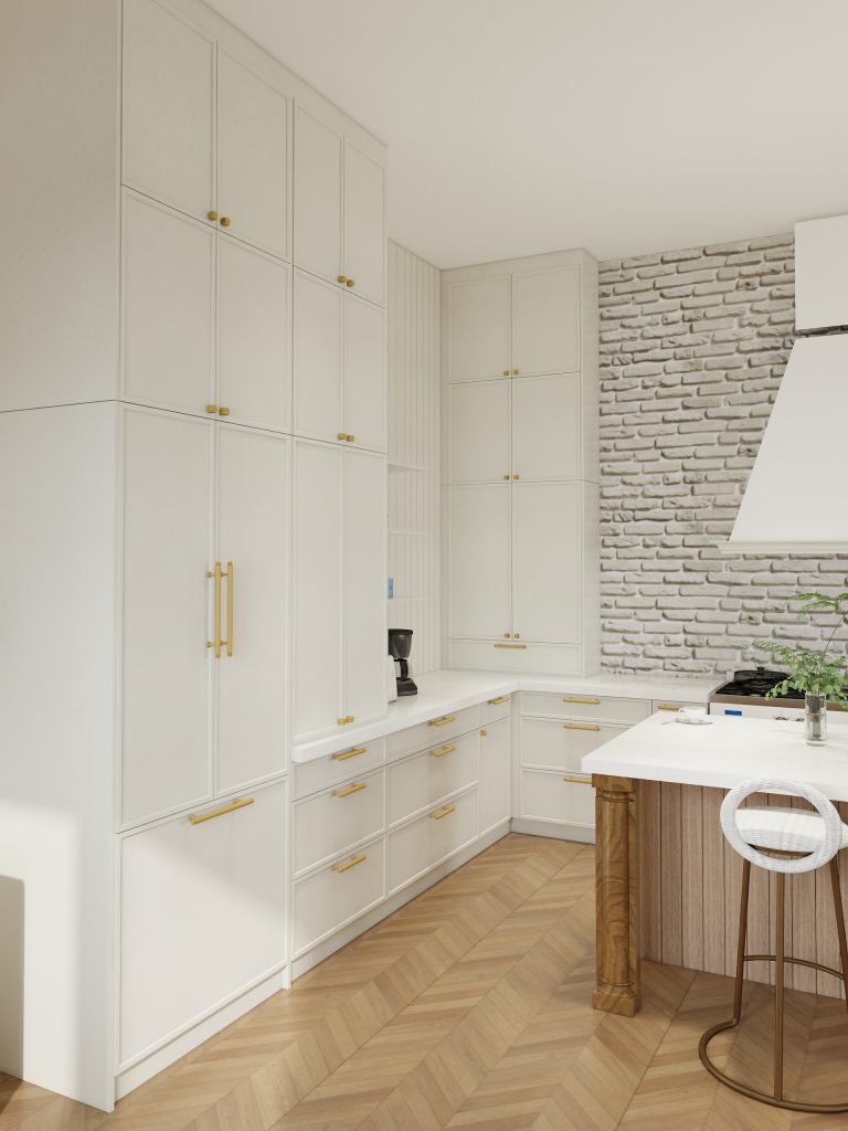 Elegant Tall Shaker Cabinetry Design
