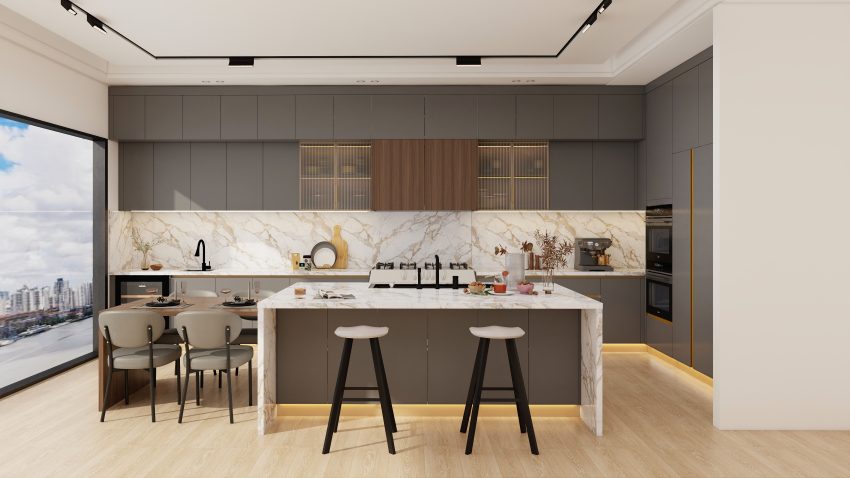 Full View of Kitchen Design