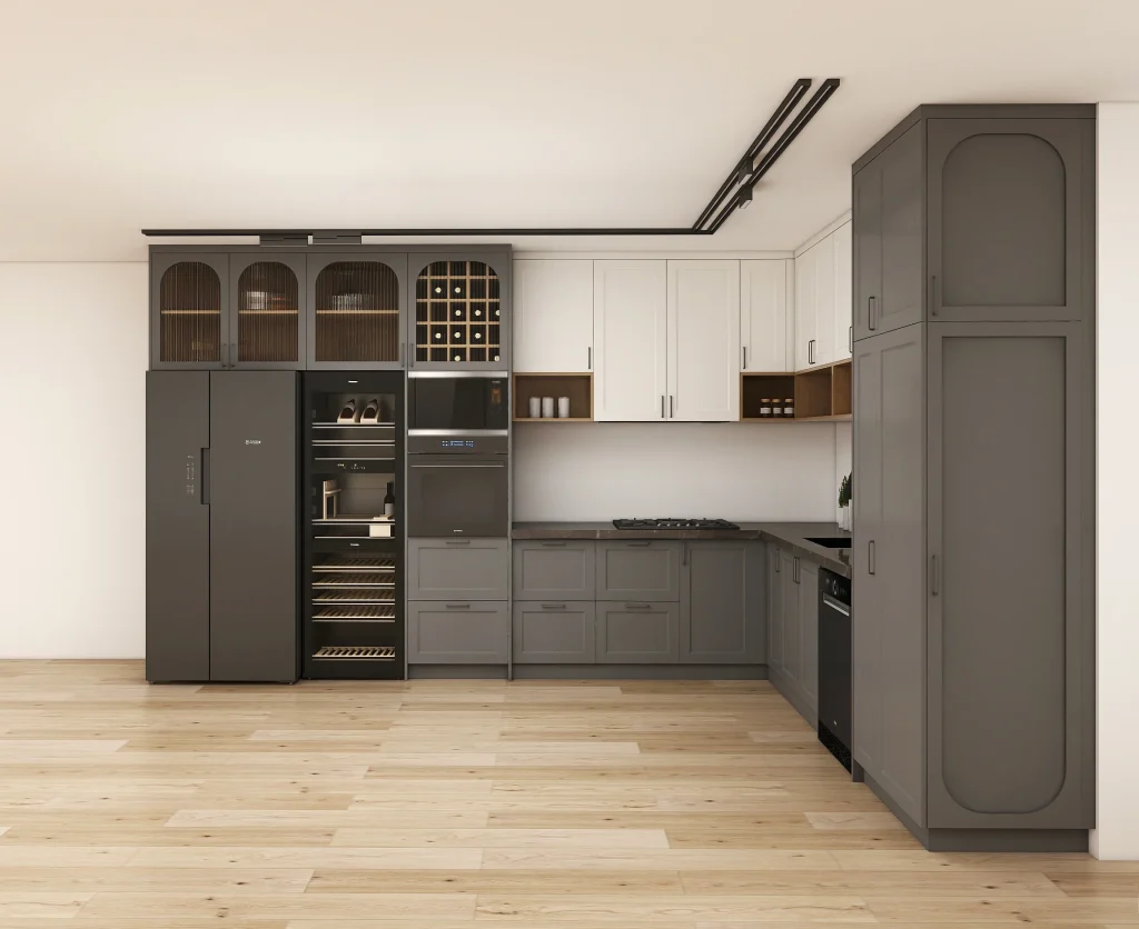 Maximize Style with Functional Grey Kitchen Cabinets