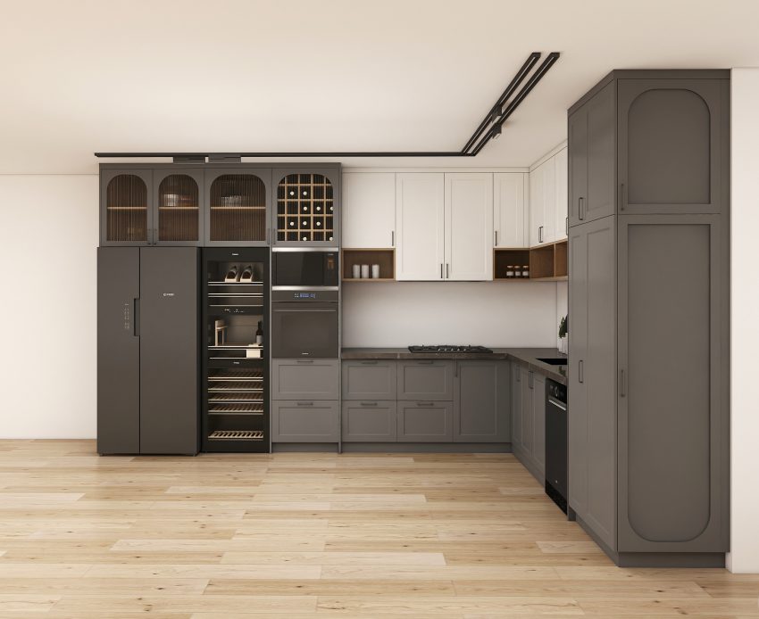 Maximize Style with Functional Grey Kitchen Cabinets