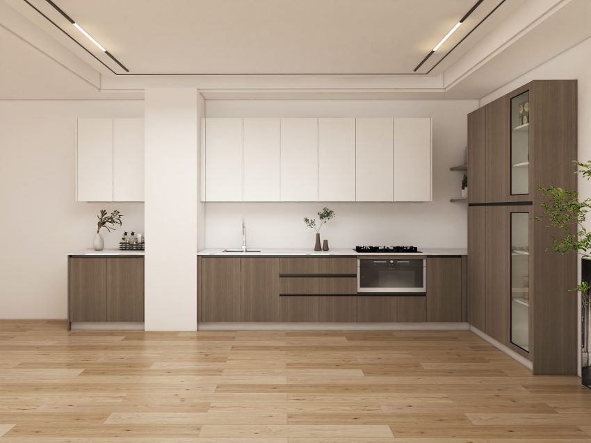 Minimalist Two-Tone Kitchen Design