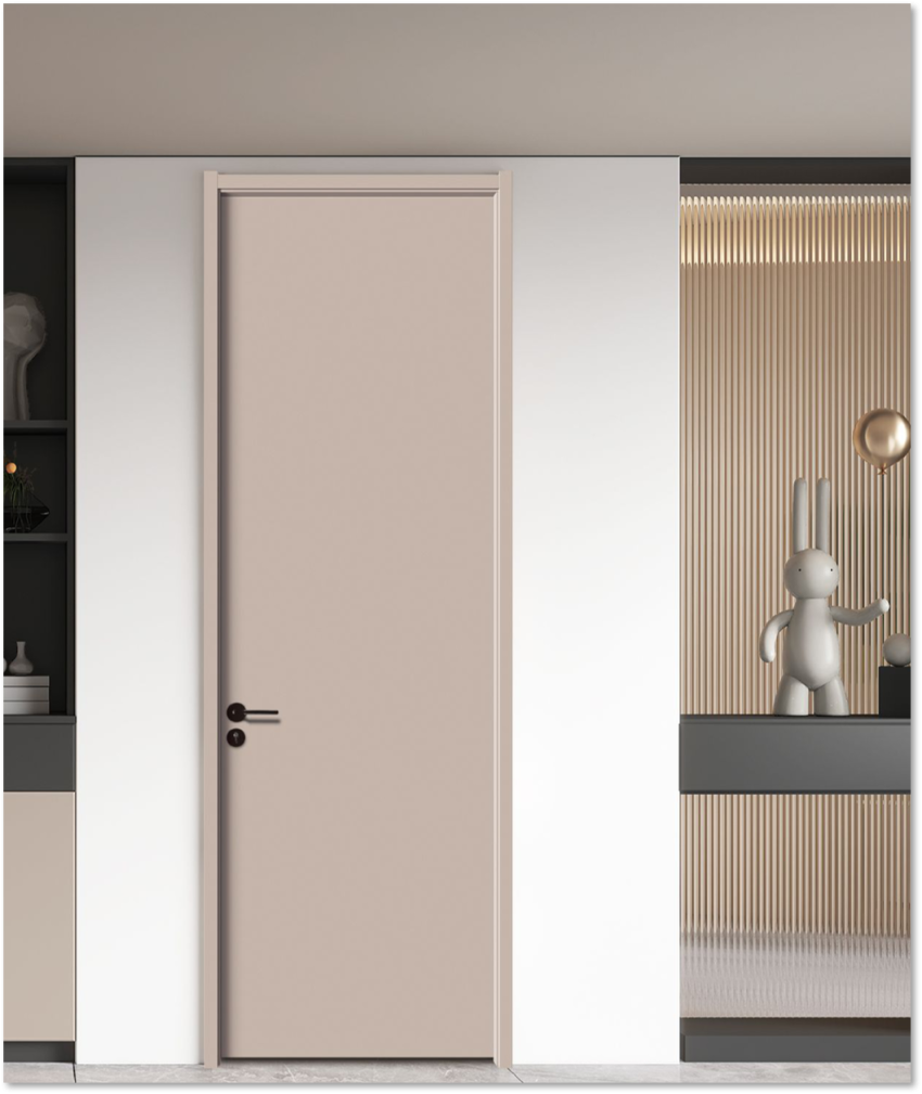 Modern Beige Minimalist Interior Door