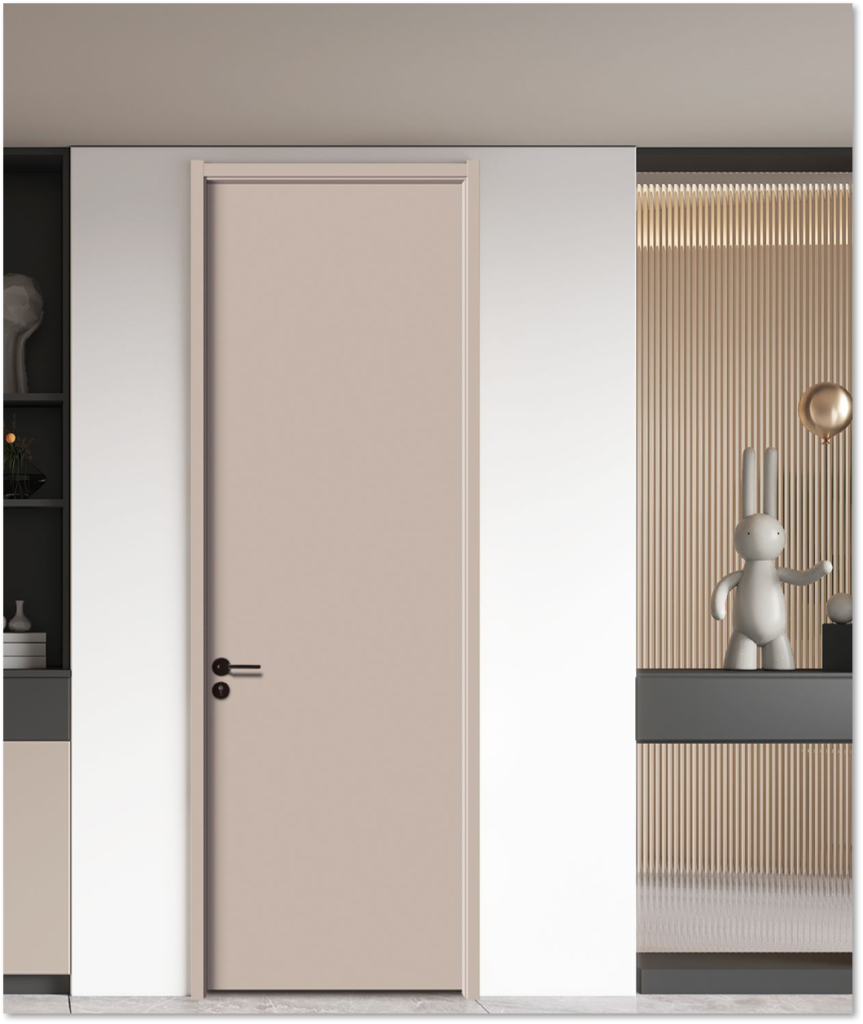 Modern Beige Minimalist Interior Door