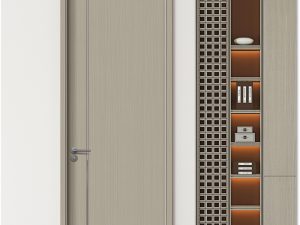Modern Flat-Panel HDF Interior Door