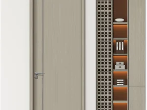 Modern Flat-Panel HDF Interior Door