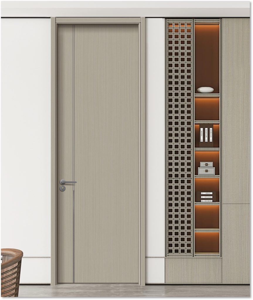 Modern Flat-Panel HDF Interior Door