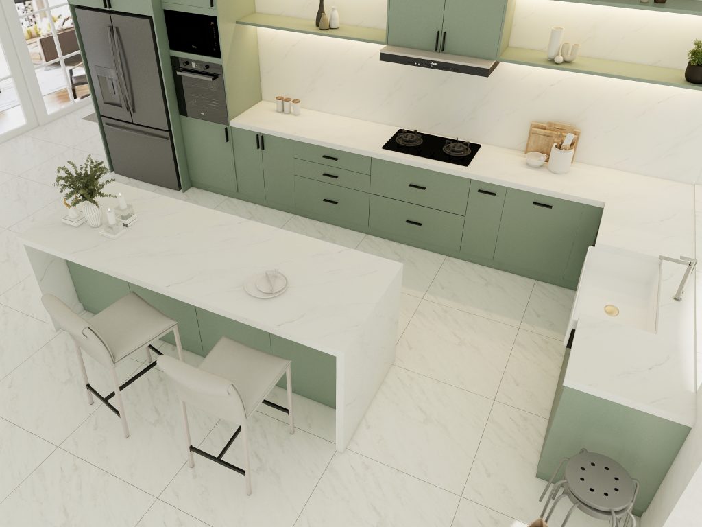 Top View Kitchen Configuration