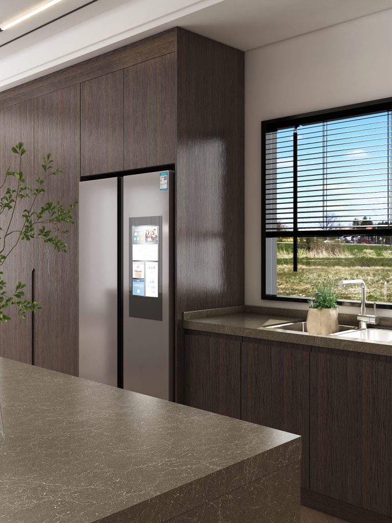 modern-kitchen-with-smoked-cabinet-veneer