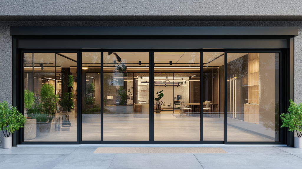 Aluminum-Sliding-commercial-Storefront-Doors