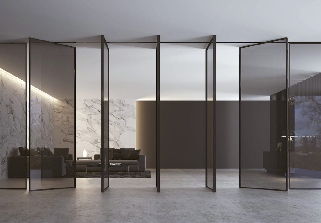 aluminum pivot door design