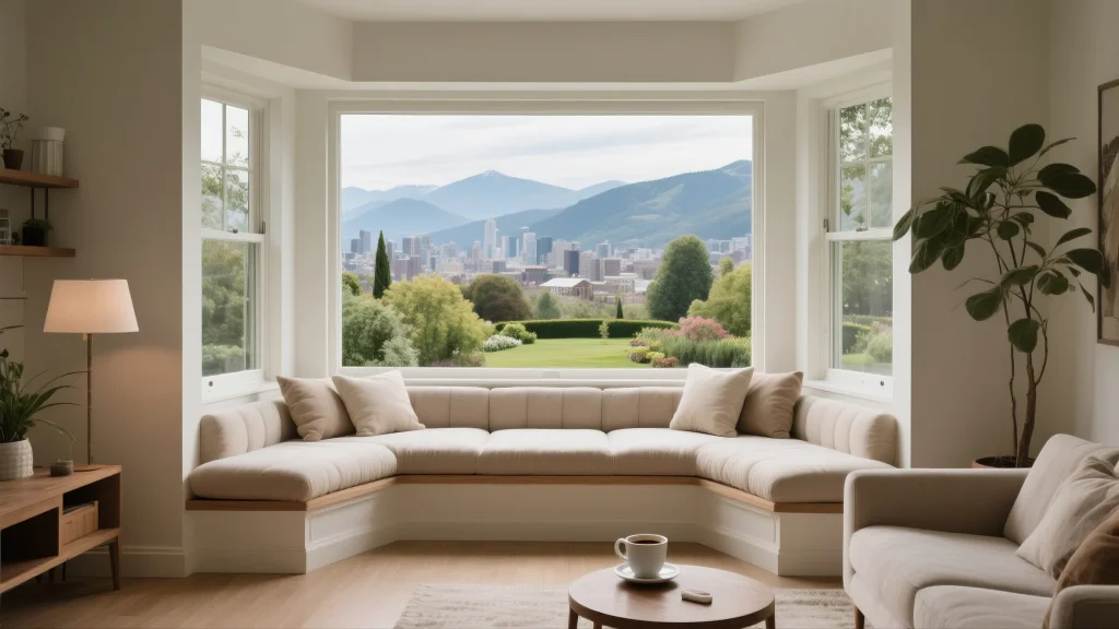 bay window with built-in viewing