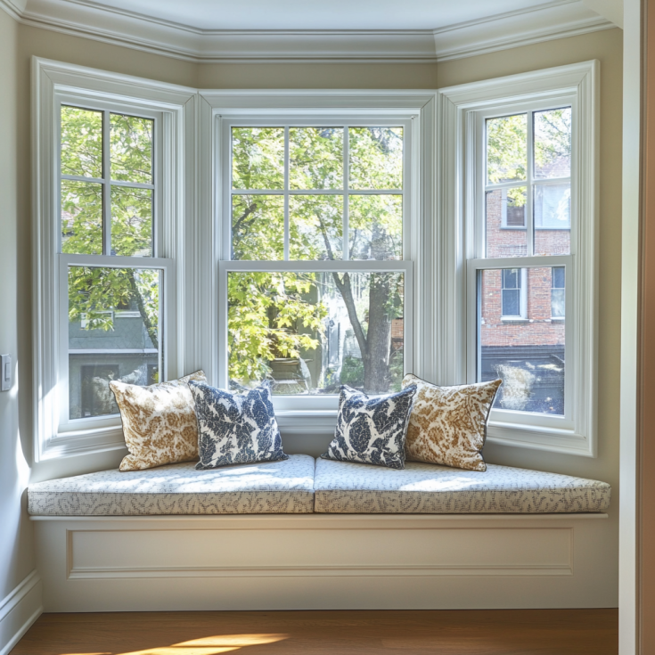 bay window with window seat design ideas