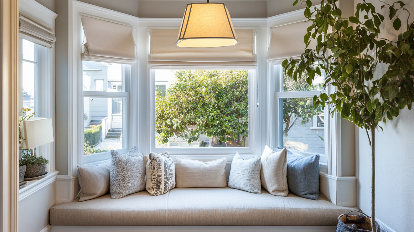 bay windows with seats