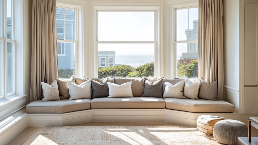 modern box bay window