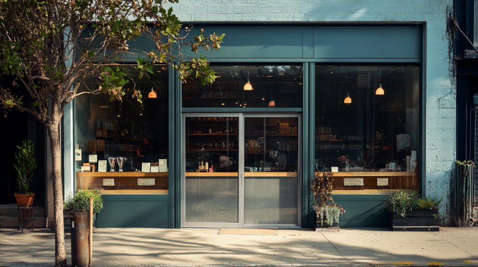 silver-aluminum-framed-storefront-door