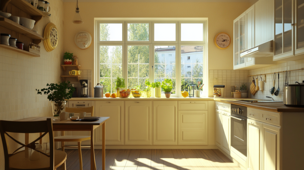 upvc windows in the kitchen