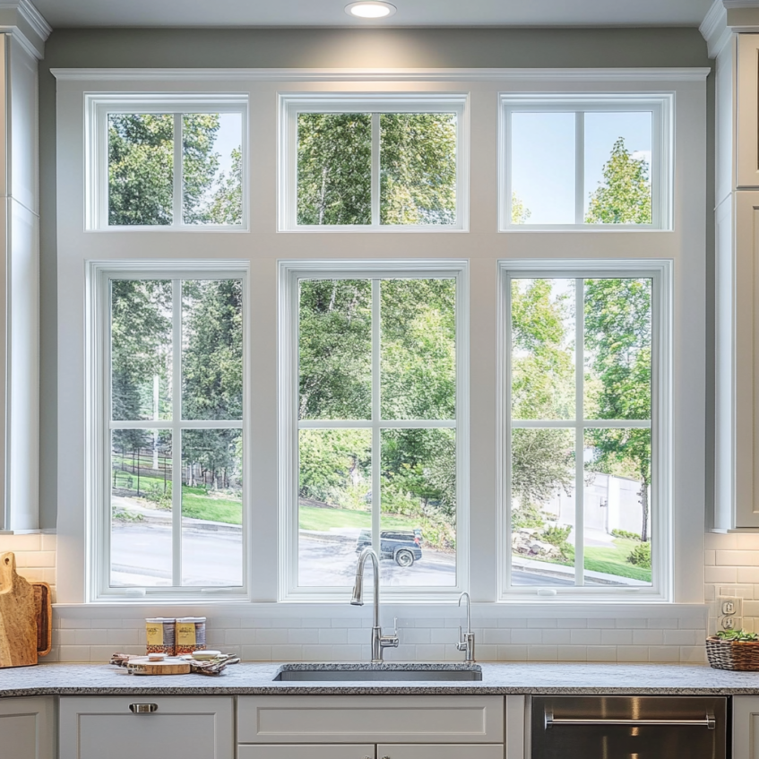 white vinyl window design