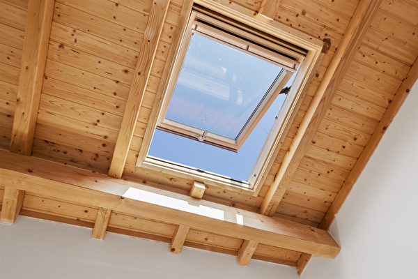 wooden house with upvc skylight design
