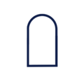 Custom aluminum arched window design.