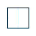 Custom sliding door opening and closing.