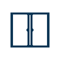 Custom swing door opening and closing.