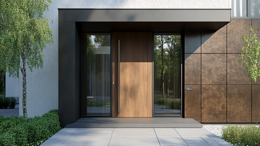 Modern Front Door with Glass