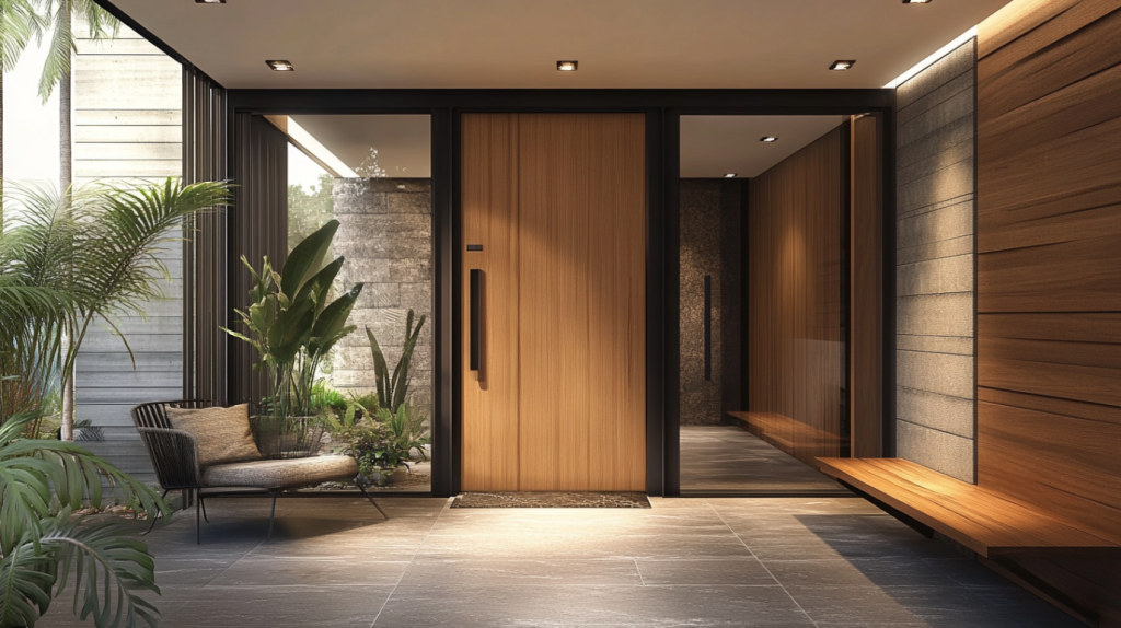 Modern Smart Front Door Design