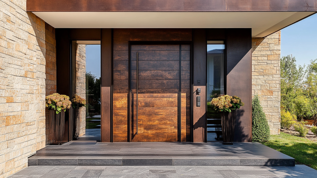Modern Wooden Front Door Design