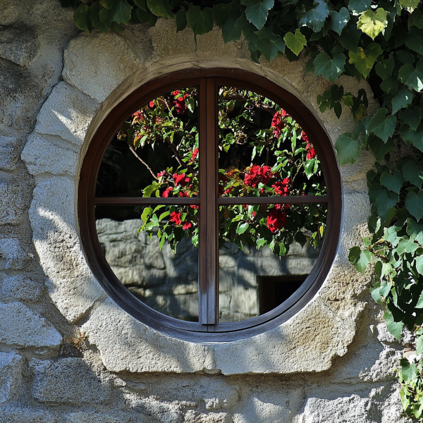 Quarter-circle-window
