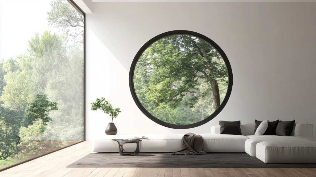 aluminum circle window