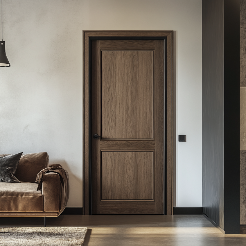 contemporary two panel door