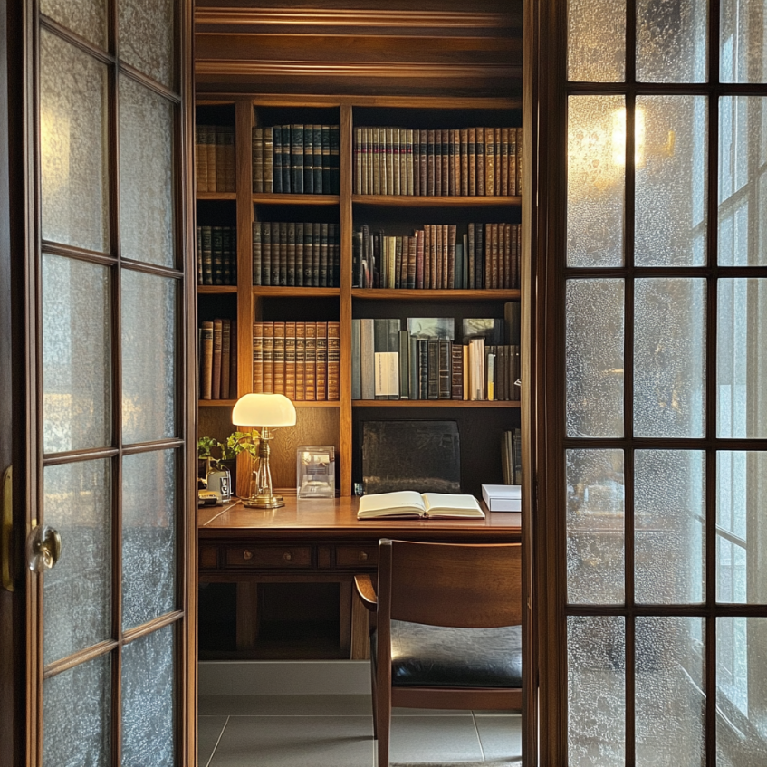 frosted glass window & door interior