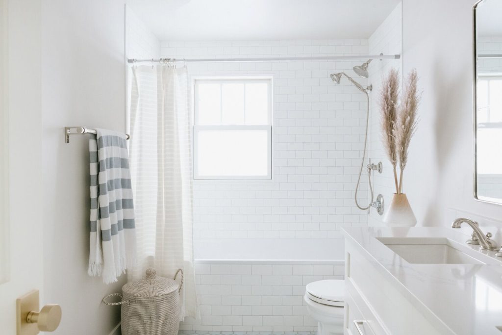 hung shower window