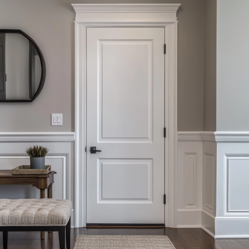 modern 2 panel door